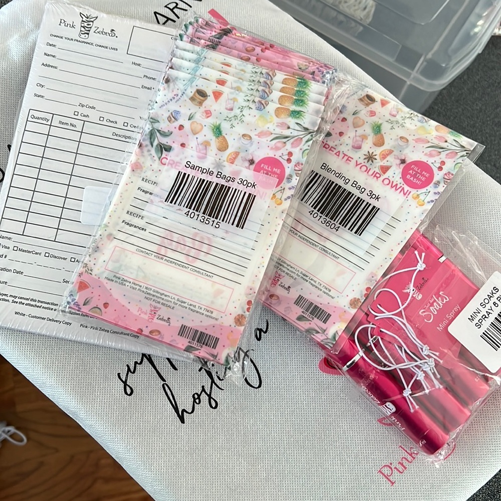 Pink zebra supplies